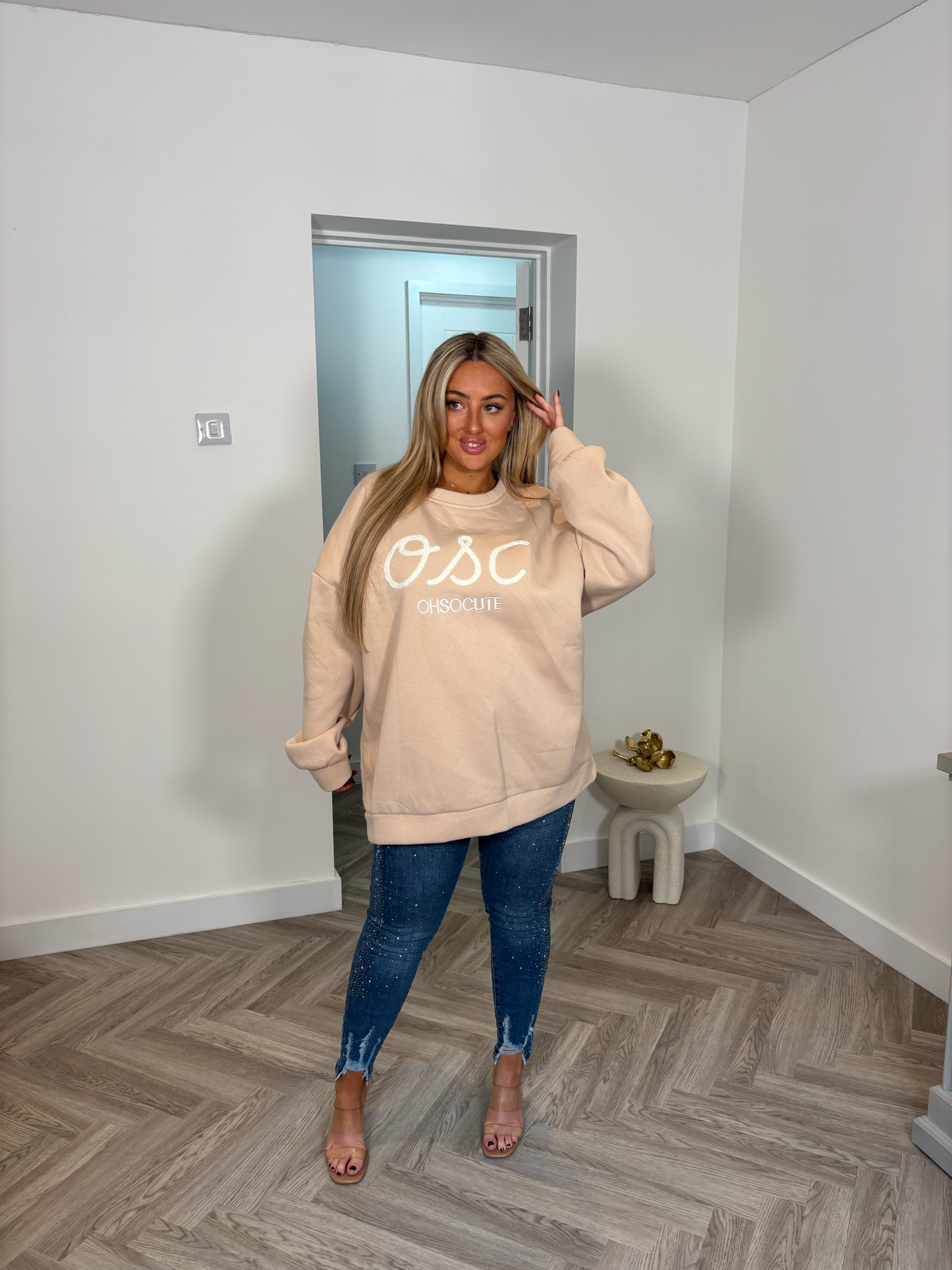 OSC Exclusive Sweatshirt Jumper (Beige)