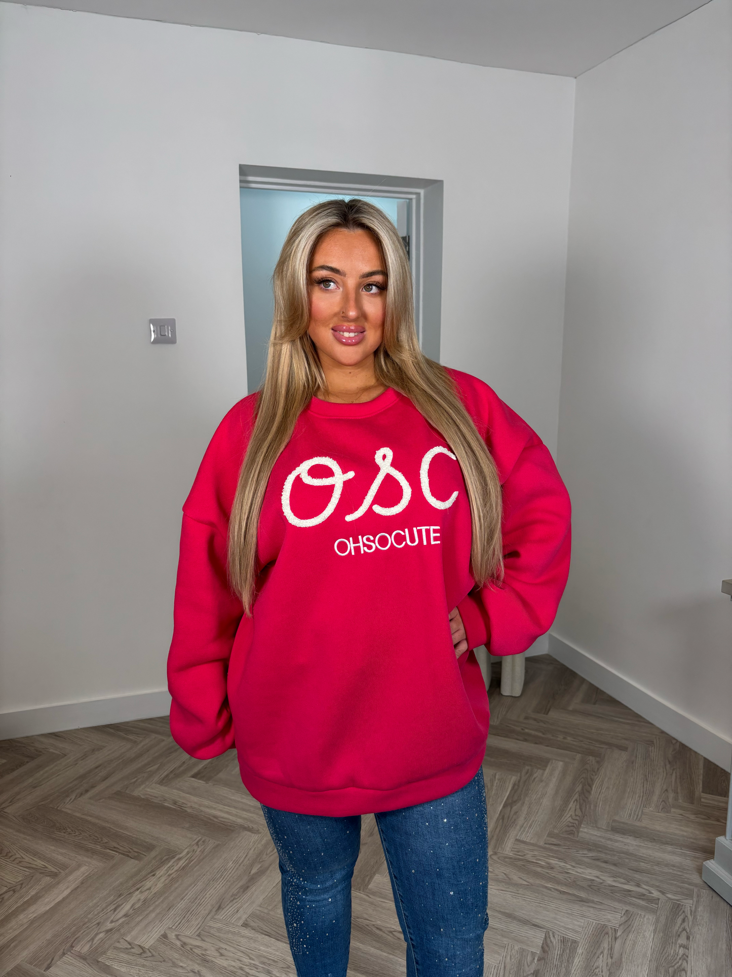 OSC Exclusive Sweatshirt Jumper (Hot Pink)