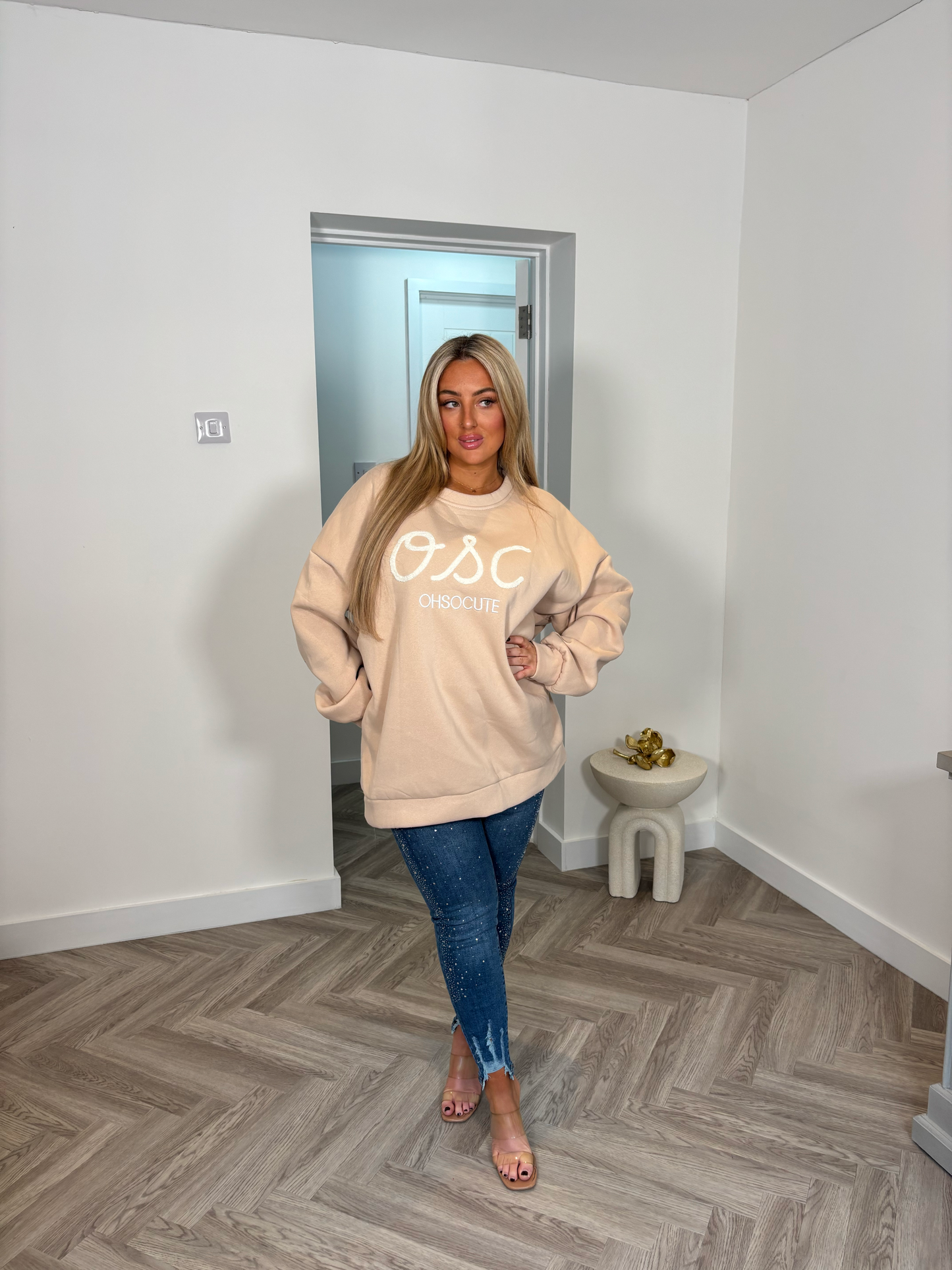 OSC Exclusive Sweatshirt Jumper (Beige)