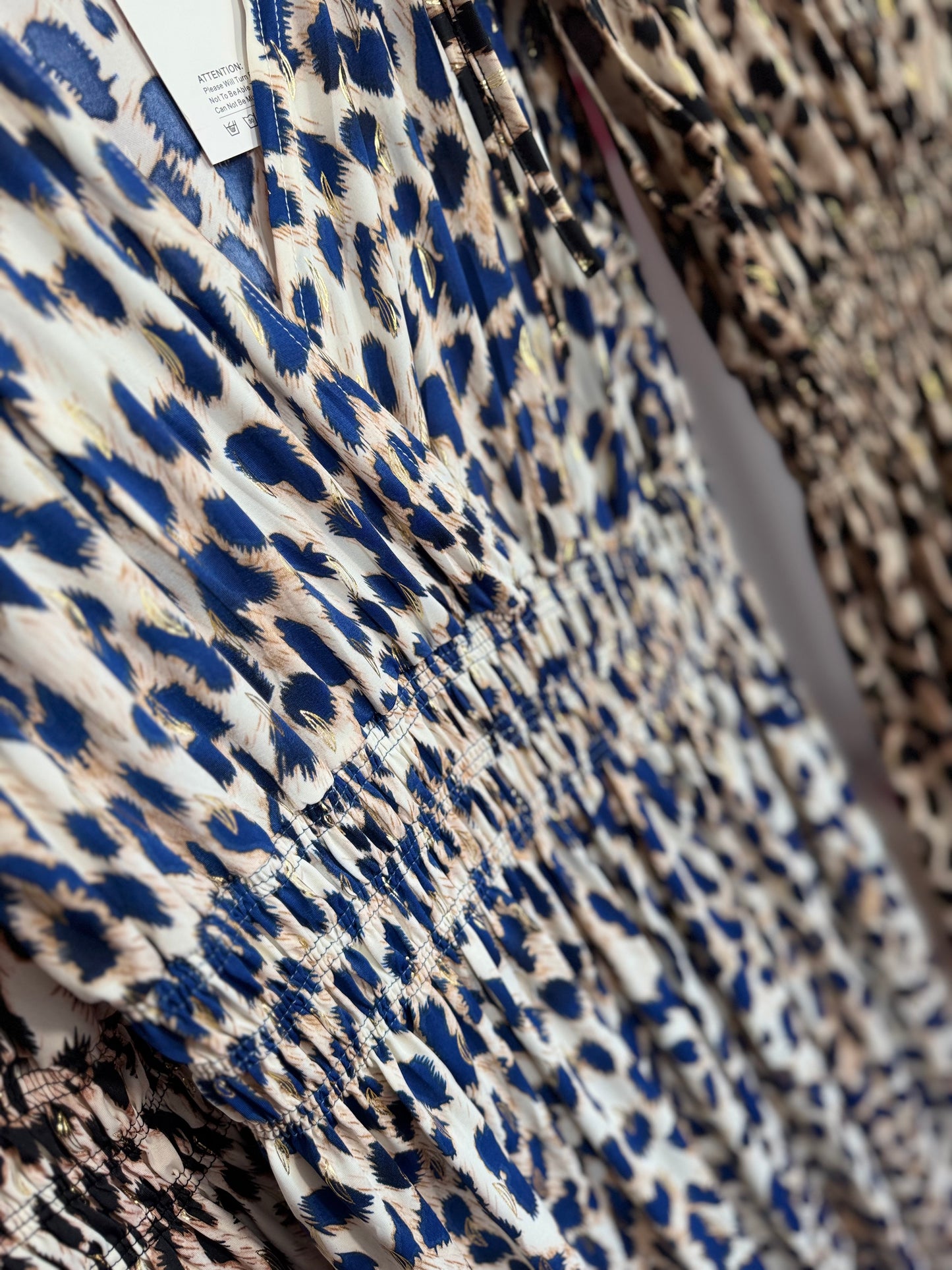 Leopard Print Maxi Slinky Dress