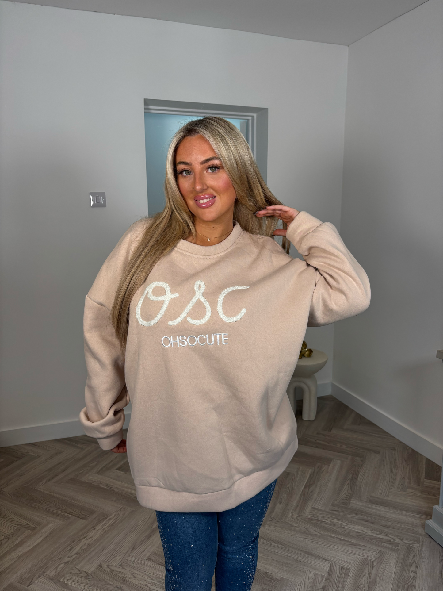 OSC Exclusive Sweatshirt Jumper (Beige)