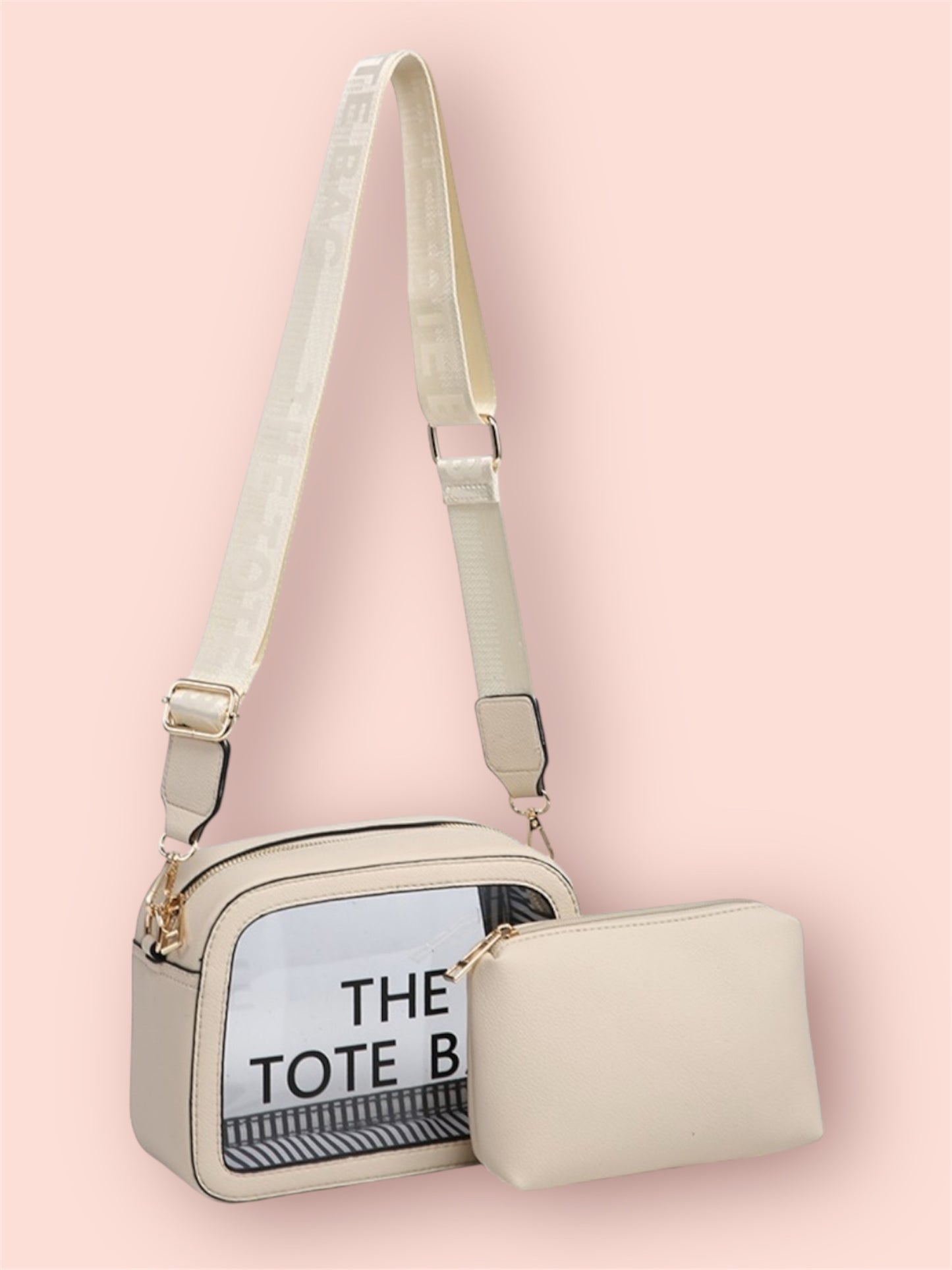 Tote Cross Body Clear 2pc Bag Set