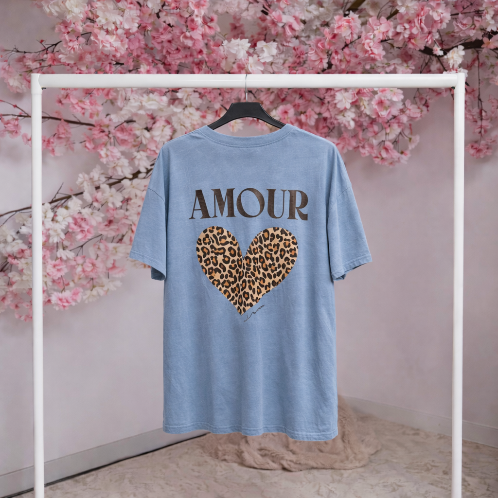 ‘Amour’ Oversized Leopard Tops (UK 8-18)