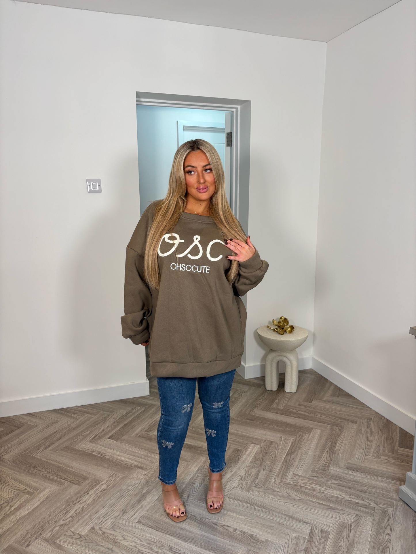 OSC Exclusive Sweatshirt Jumper (Taupe)