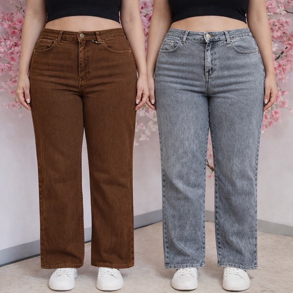 ‘Erika’ Wide Leg Jeans 2 Colours (30 inch)