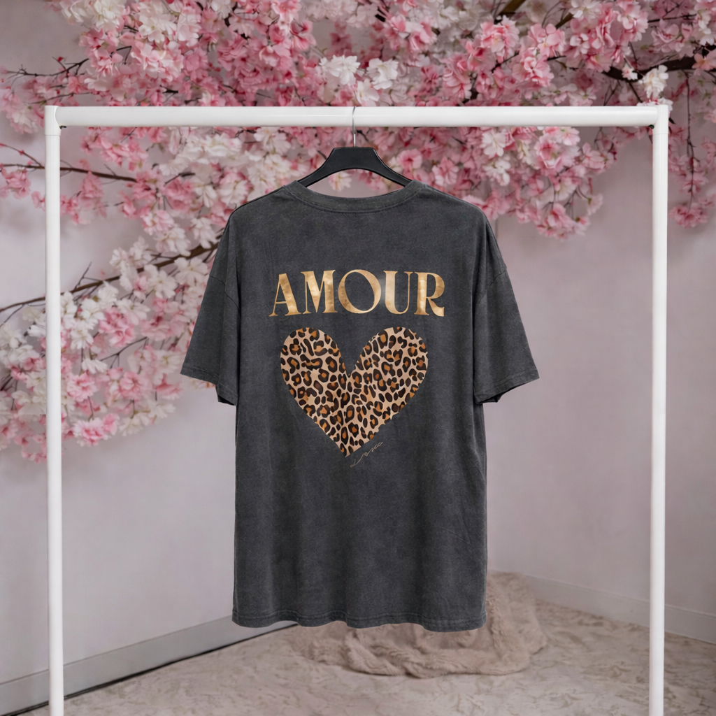 ‘Amour’ Oversized Leopard Tops (UK 8-18)