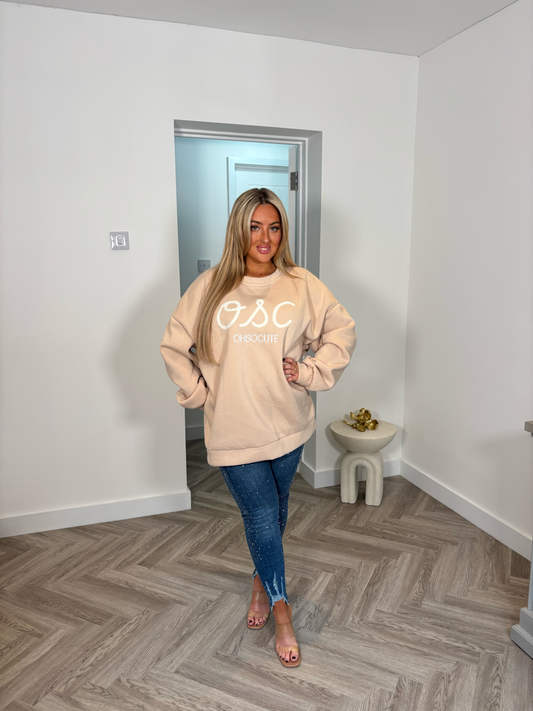 OSC Exclusive Sweatshirt Jumper (Beige)