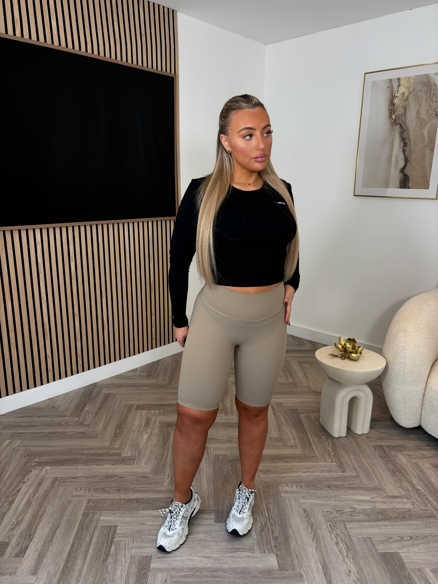 Second Skin Scuba Cycle Shorts (Taupe)