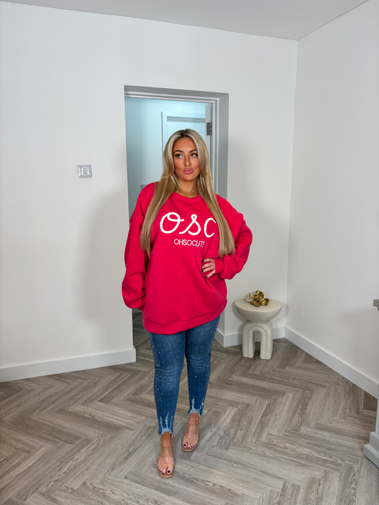 OSC Exclusive Sweatshirt Jumper (Hot Pink)