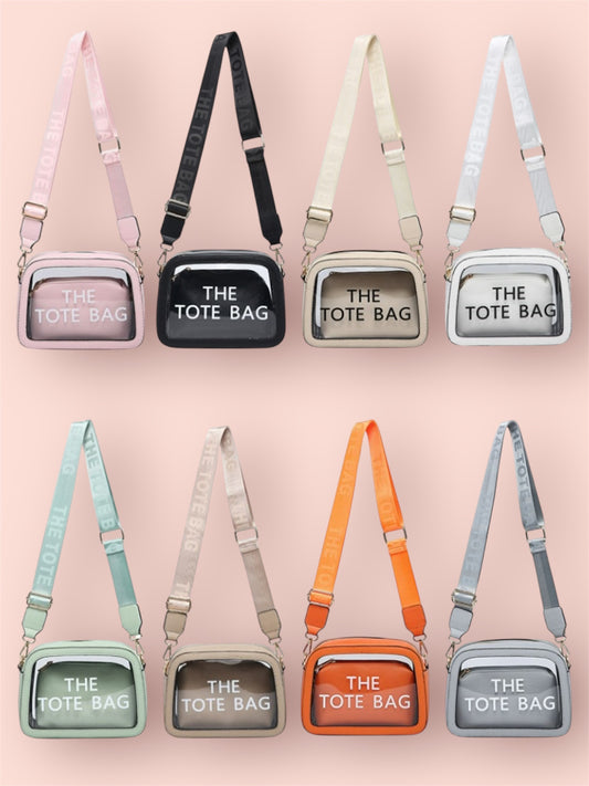 Tote Cross Body Clear 2pc Bag Set